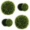 2 Pieces 18/22 Inches Indoor Outdoor Faux Decorative Balls for Patio Garden Front Door Balcony and Backyard-S